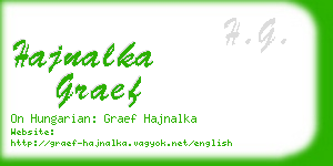 hajnalka graef business card